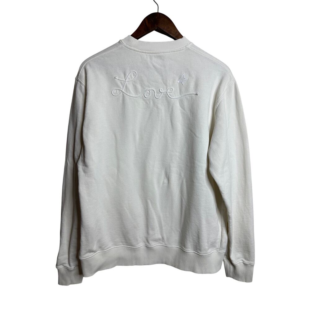 Golden Goose Deluxe Brand Love Embroidered Crewneck Sweatshirt size S Italy